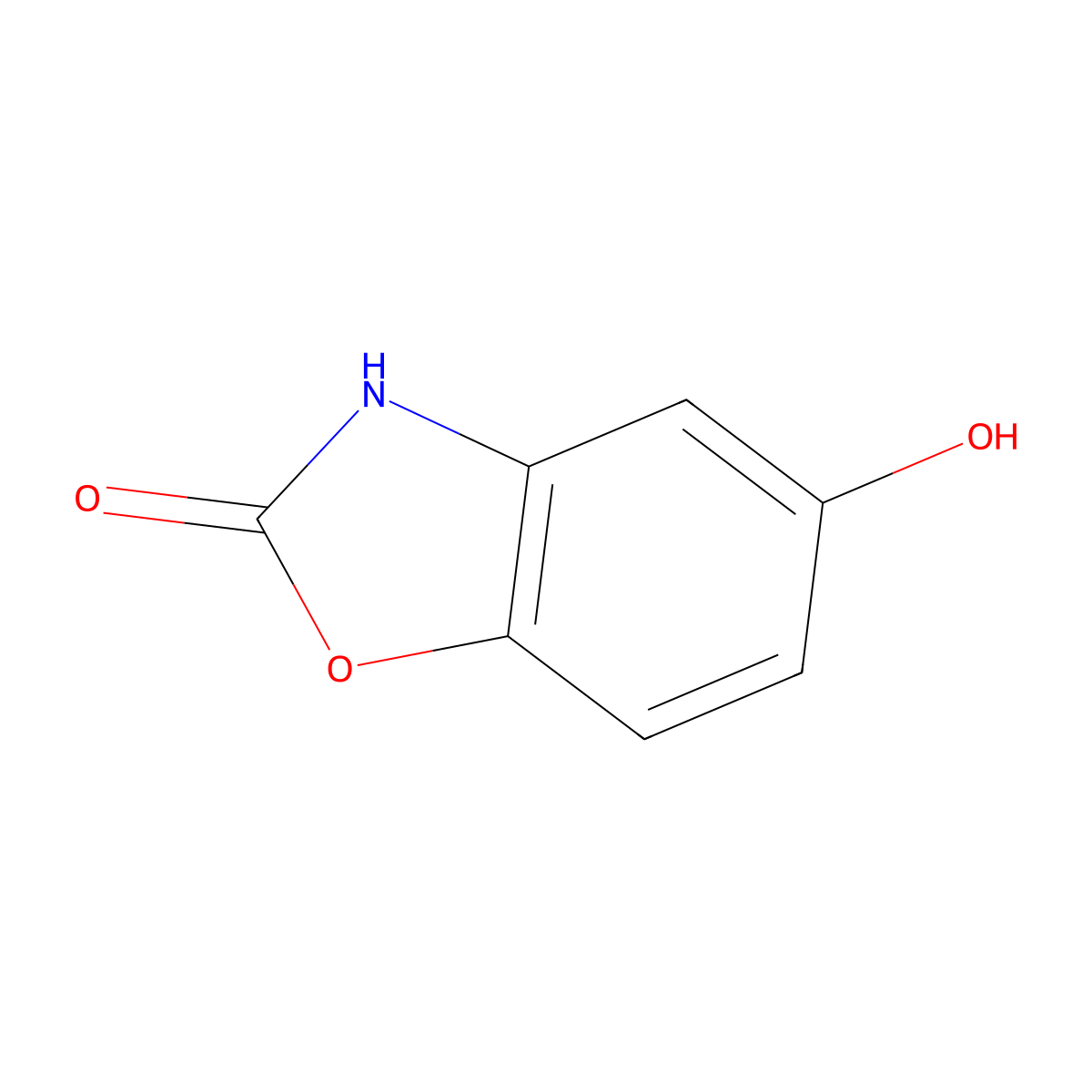 5-Hydroxy-1,3-benzoxazol-2(3H)-one molecular structure, CAS 54209-92-6