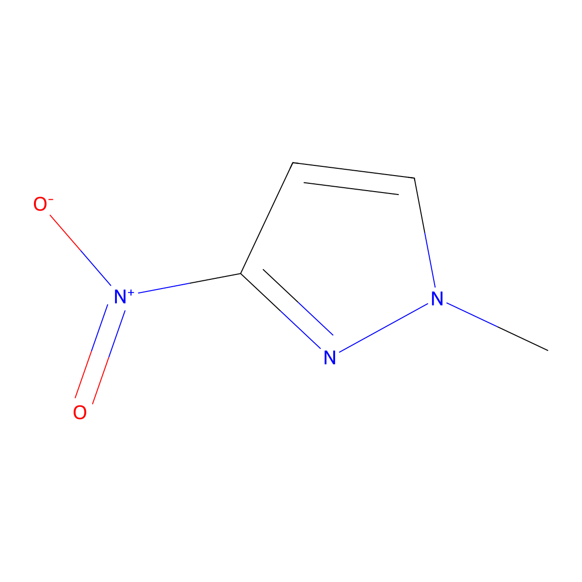1-Methyl-3-nitropyrazole molecular structure, CAS 54210-32-1