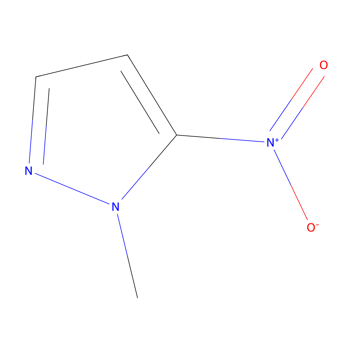 1-Methyl-5-nitropyrazole molecular structure, CAS 54210-33-2