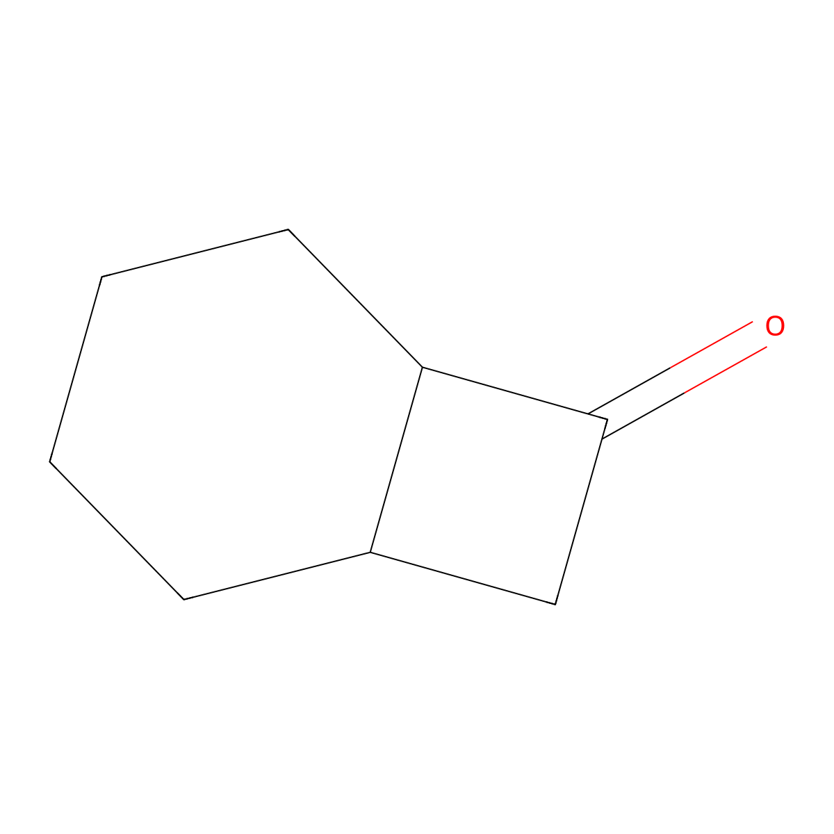 Bicyclo(4.2.0)octan-7-one molecular structure, CAS 54211-18-6