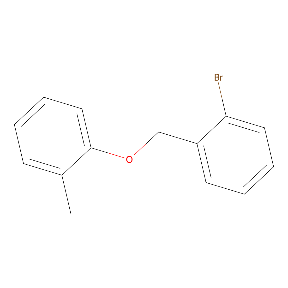1-Bromo-2-[(2-methylphenoxy)methyl]benzene molecular structure, CAS 5422-50-4