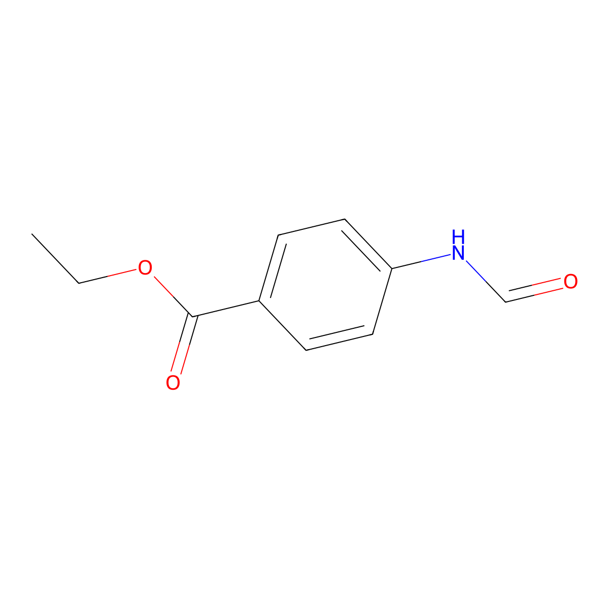 Ethyl 4-formamidobenzoate molecular structure, CAS 5422-63-9