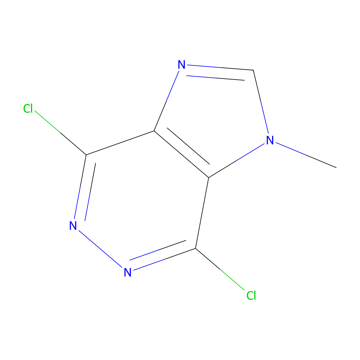 4,7-dichloro-1-methyl-1H-imidazo[4,5-d]pyridazine molecular structure, CAS 5422-71-9