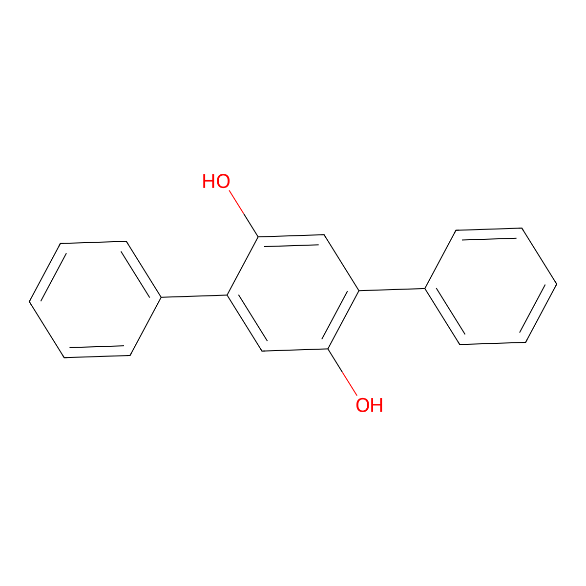p-Terphenyl-2',5'-diol molecular structure, CAS 5422-91-3