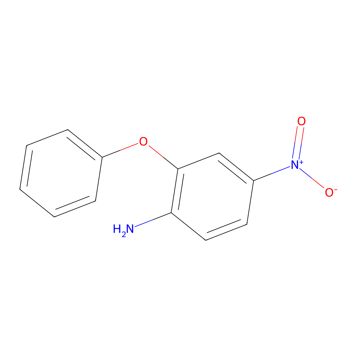 4-Nitro-2-phenoxyaniline molecular structure, CAS 5422-92-4