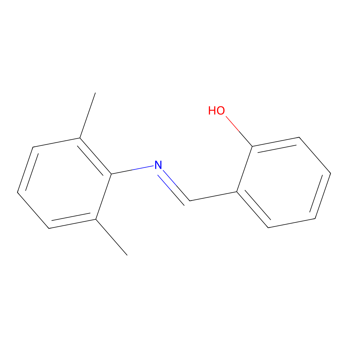 N-(Salicylidene)-2,6-dimethylaniline molecular structure, CAS 54220-52-9