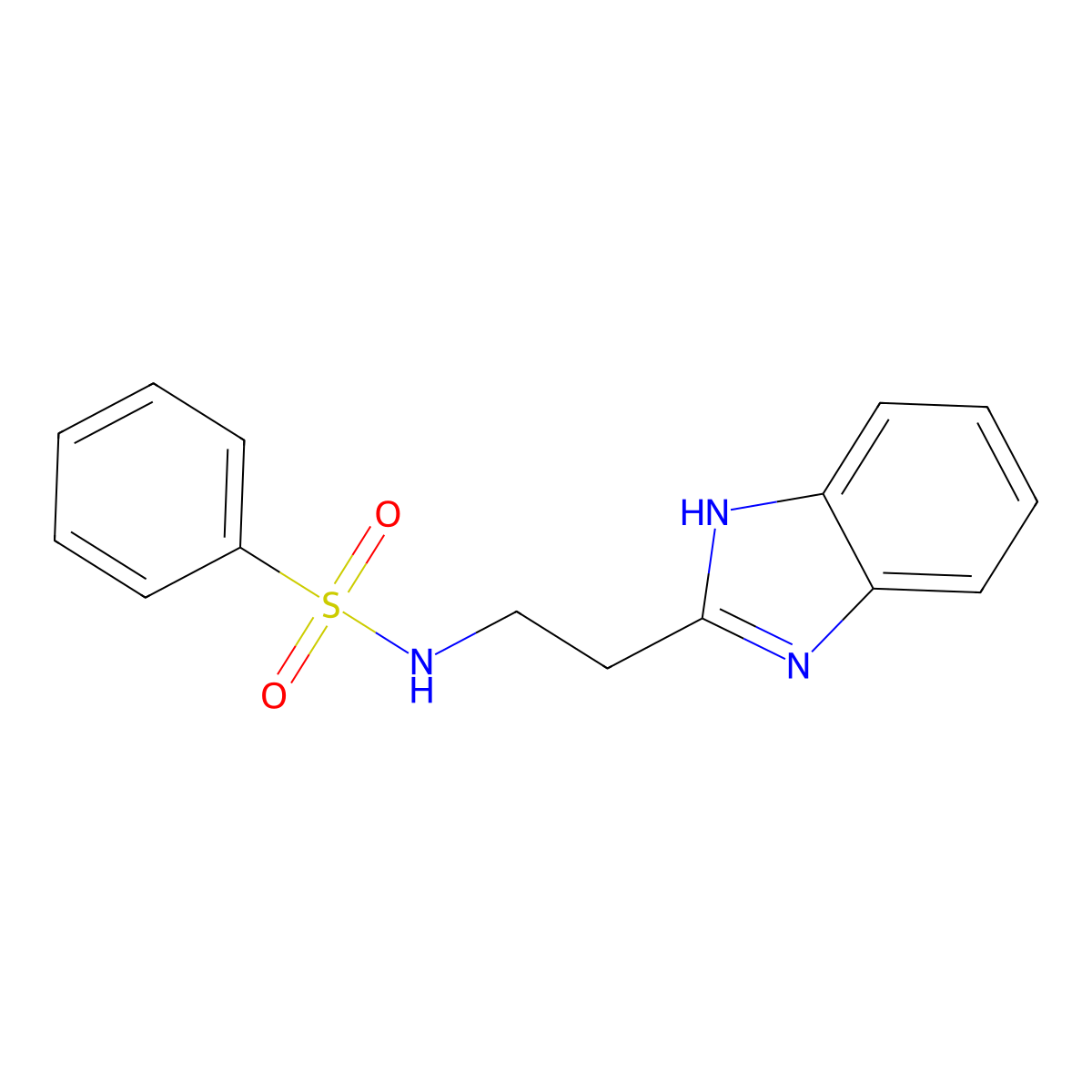N-[2-(1H-Benzoimidazol-2-yl)-ethyl]-benzenesulfonamide molecular structure, CAS 54220-74-5