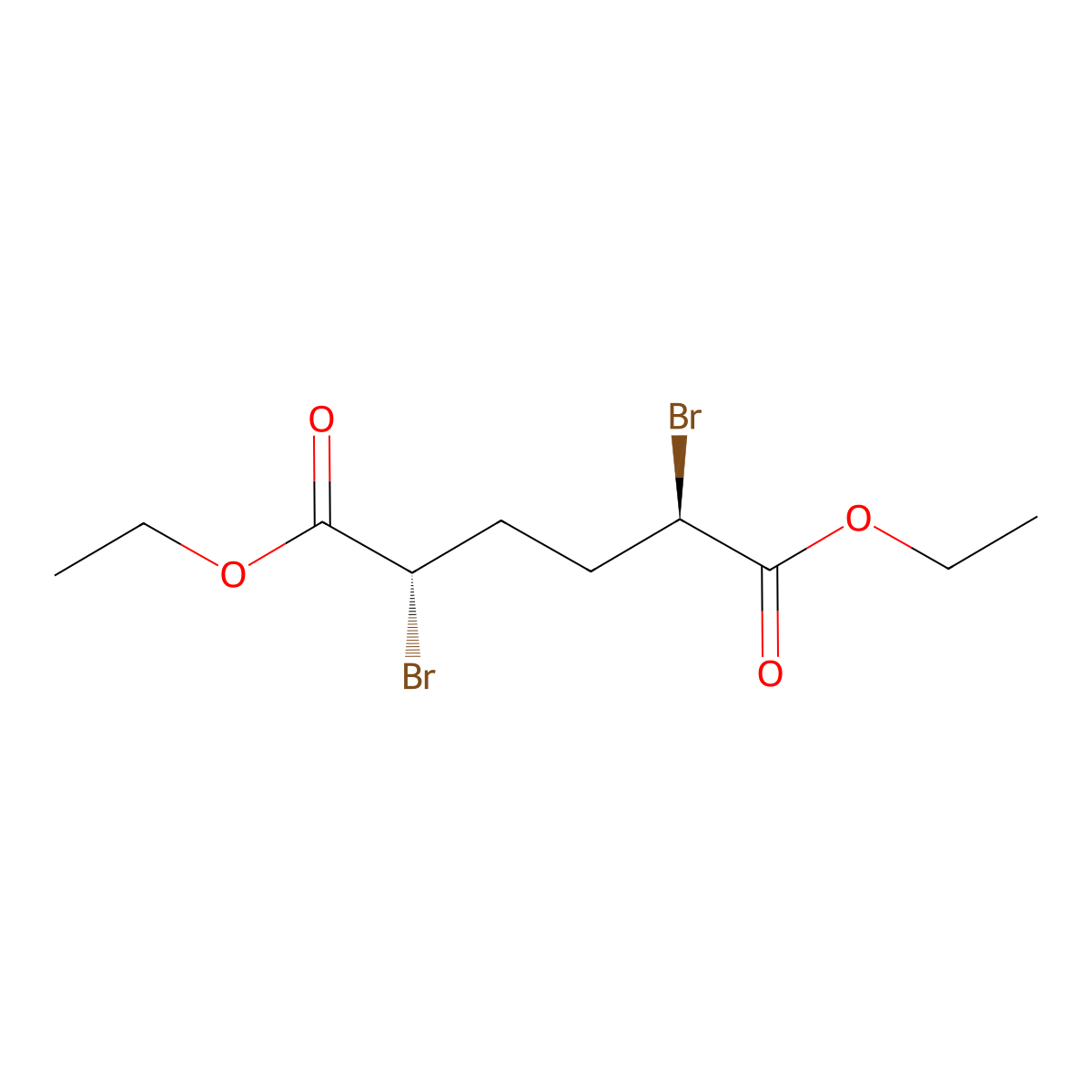 Diethyl meso-2,5-dibromoadipate molecular structure, CAS 54221-37-3