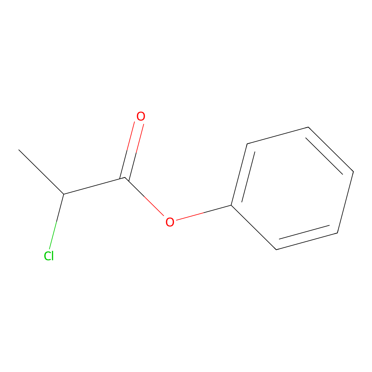 Phenyl 2-chloropropanoate molecular structure, CAS 54225-09-1