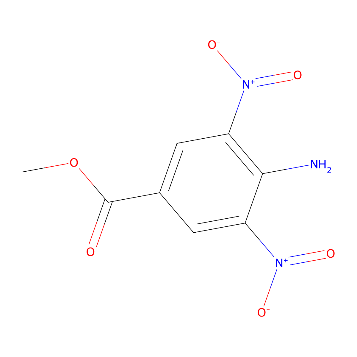 Methyl 4-amino-3,5-dinitrobenzoate molecular structure, CAS 54226-20-9