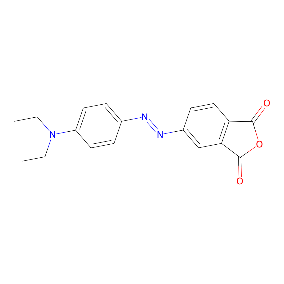 5-{[4-(Diethylamino)phenyl]diazenyl}isobenzofuran-1,3-dione molecular structure, CAS 54229-34-4