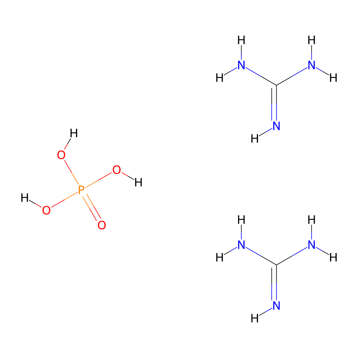 Diguanidine phosphate molecular structure, CAS 5423-23-4