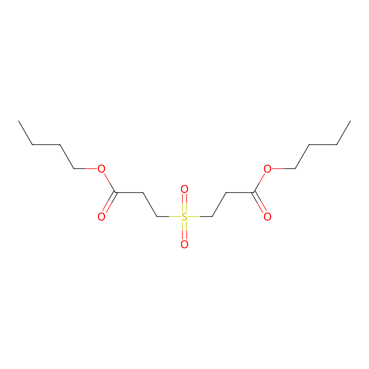 Dibutyl 3,3'-sulfonyldipropanoate molecular structure, CAS 5423-27-8