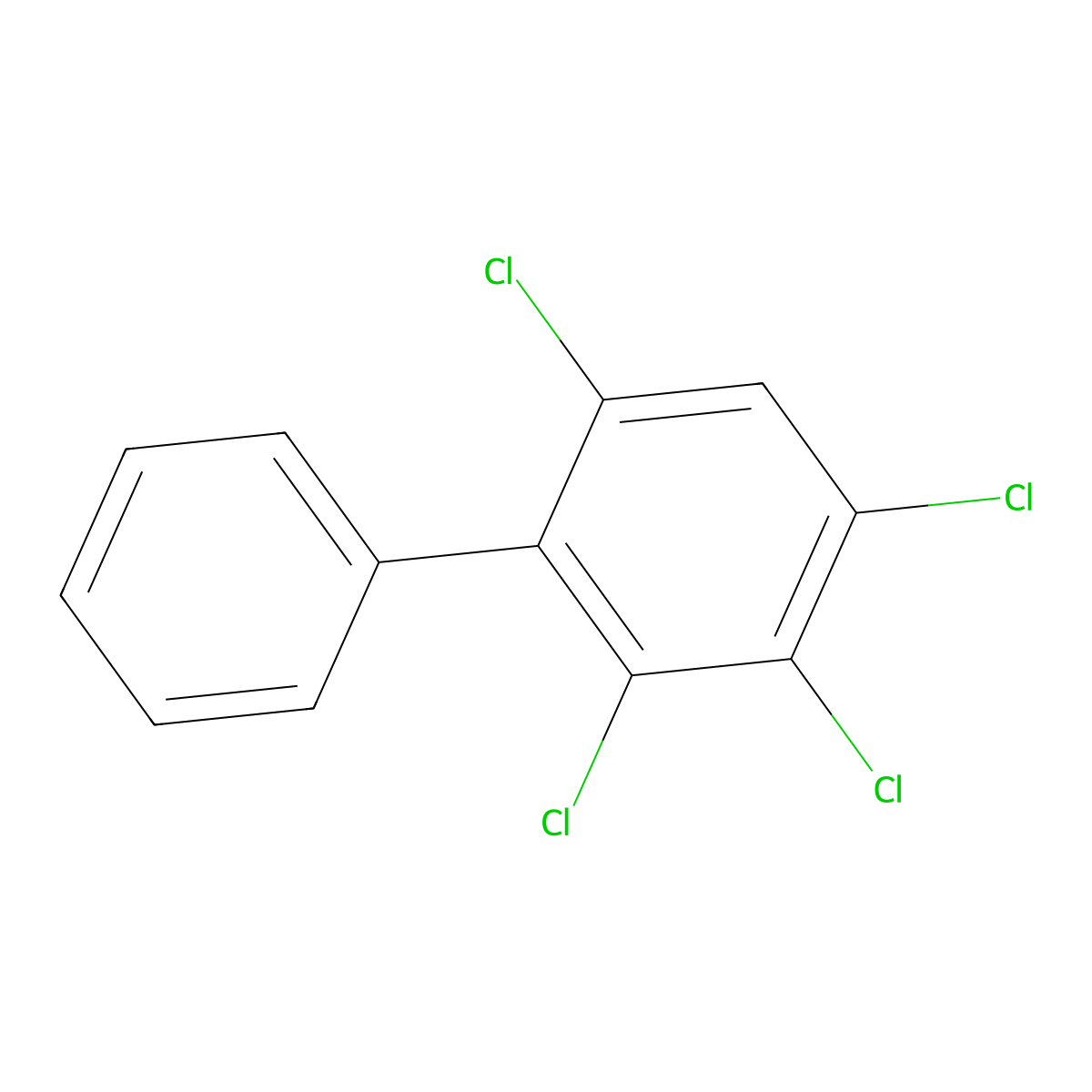 2,3,4,6-Tetrachlorobiphenyl molecular structure, CAS 54230-22-7