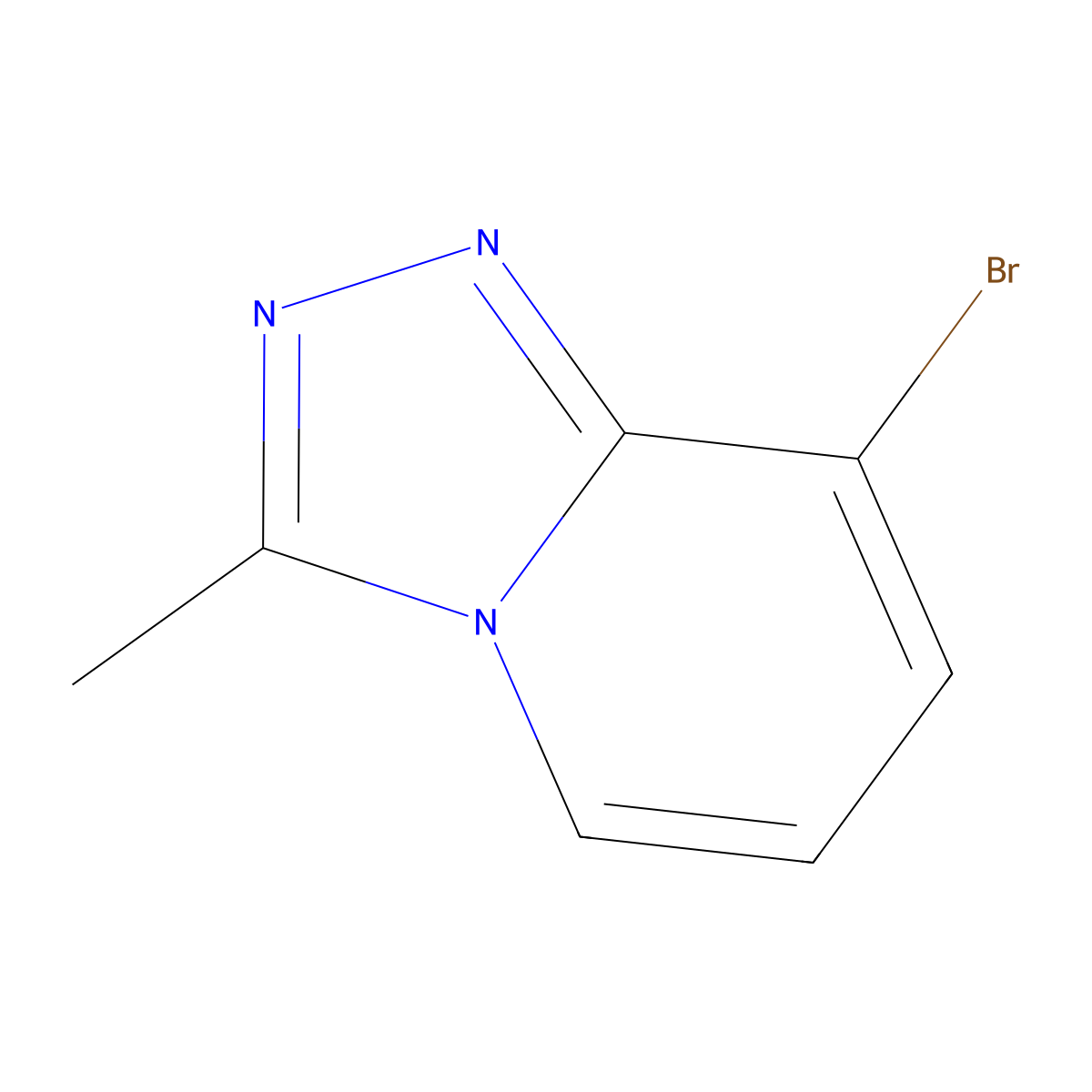 8-Bromo-3-methyl-[1,2,4]triazolo[4,3-A]pyridine molecular structure, CAS 54230-90-9