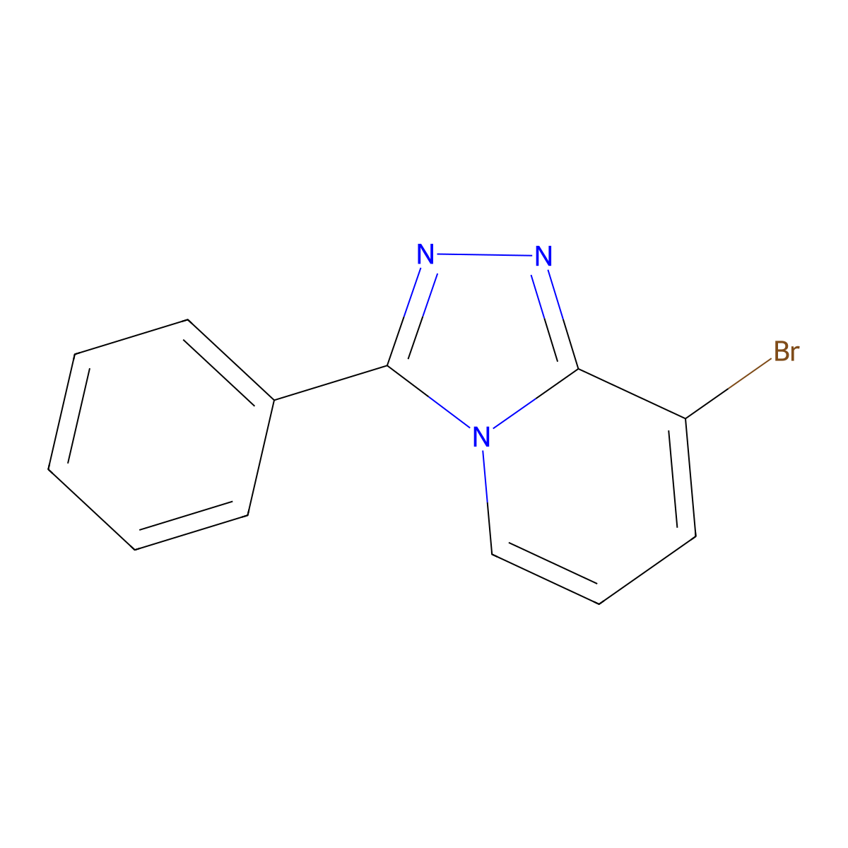 8-Bromo-3-phenyl-[1,2,4]triazolo[4,3-a]pyridine molecular structure, CAS 54230-91-0