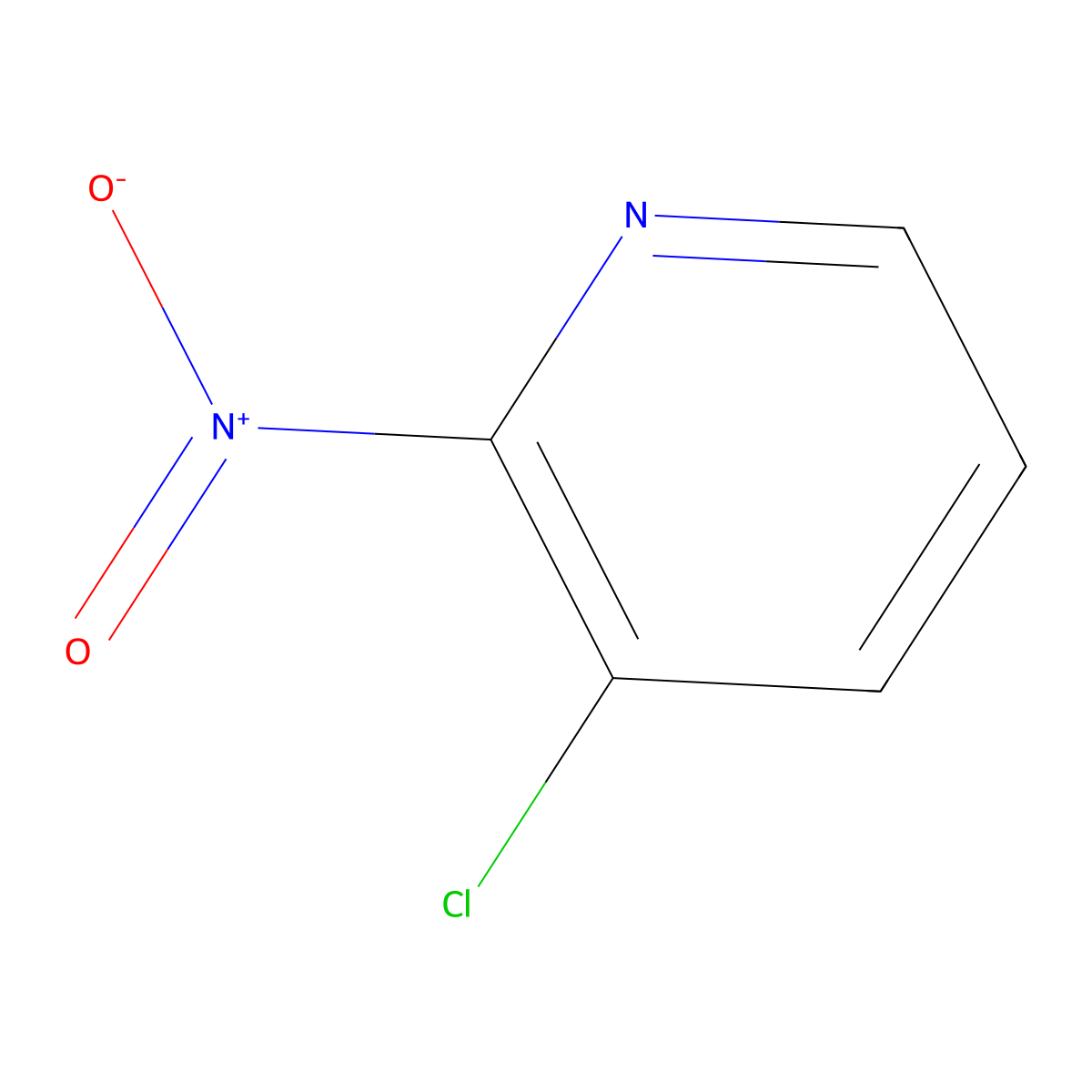 3-Chloro-2-nitropyridine molecular structure, CAS 54231-32-2