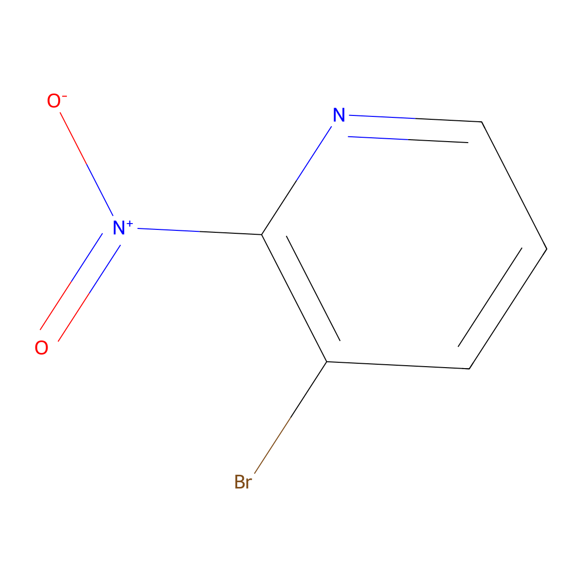 3-Bromo-2-nitropyridine molecular structure, CAS 54231-33-3