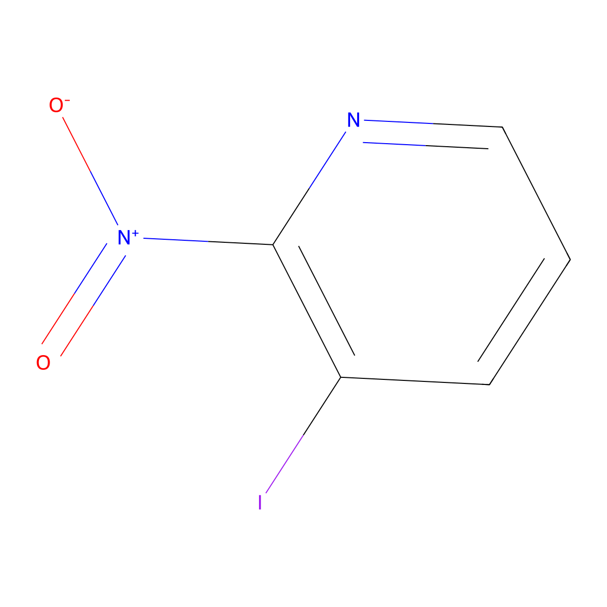 3-Iodo-2-nitropyridine molecular structure, CAS 54231-34-4