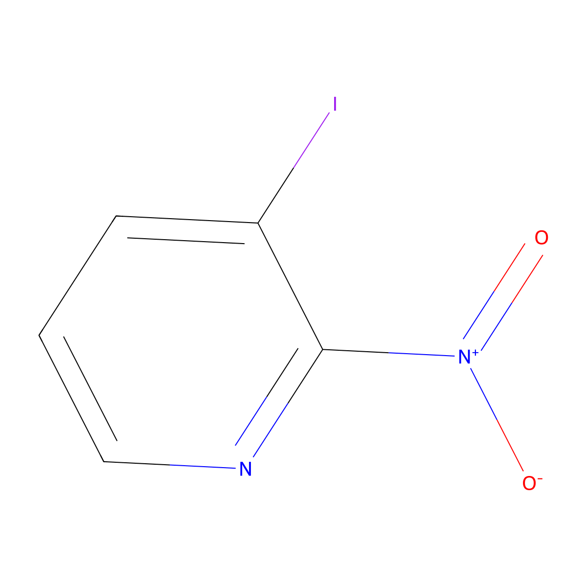 3-Iodo-2-nitropyridine molecular structure, CAS 54231-34-4