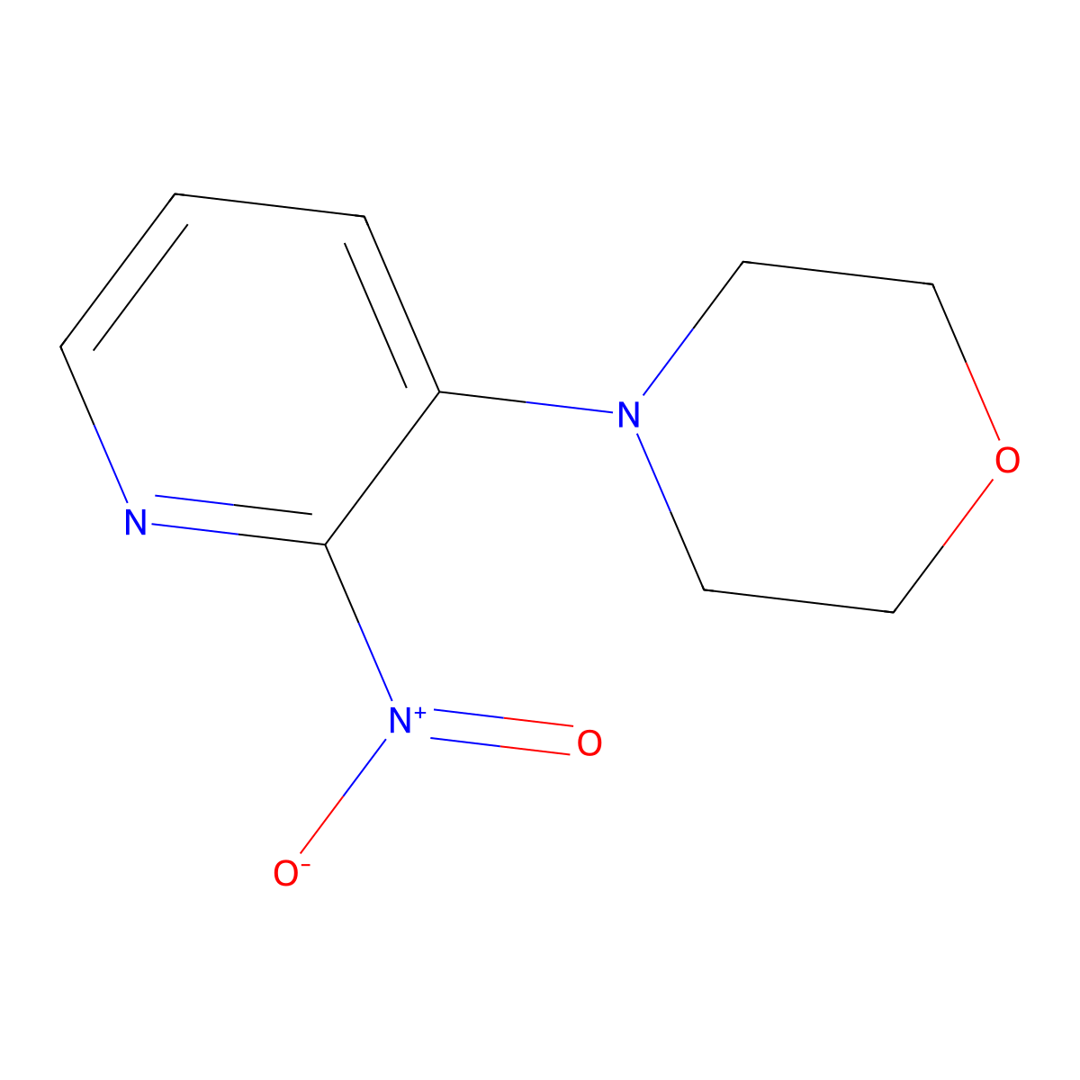 4-(2-Nitropyridin-3-yl)morpholine molecular structure, CAS 54231-37-7