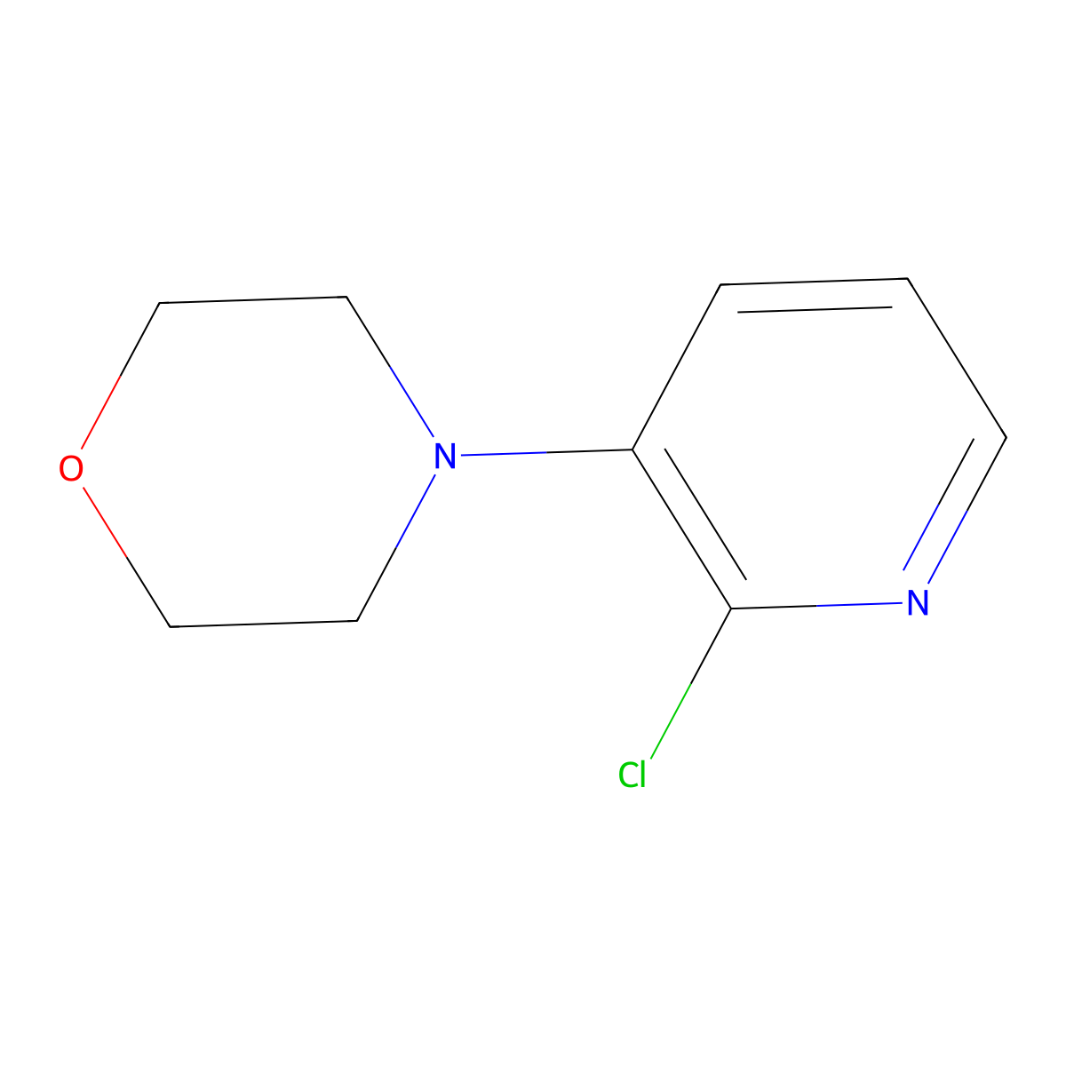 4-(2-Chloropyridin-3-yl)morpholine molecular structure, CAS 54231-44-6
