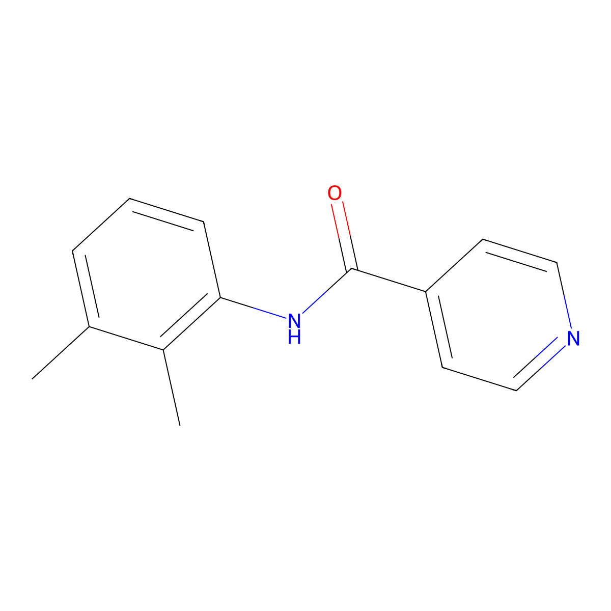 N-(2,3-dimethylphenyl)isonicotinamide molecular structure, CAS 54231-49-1