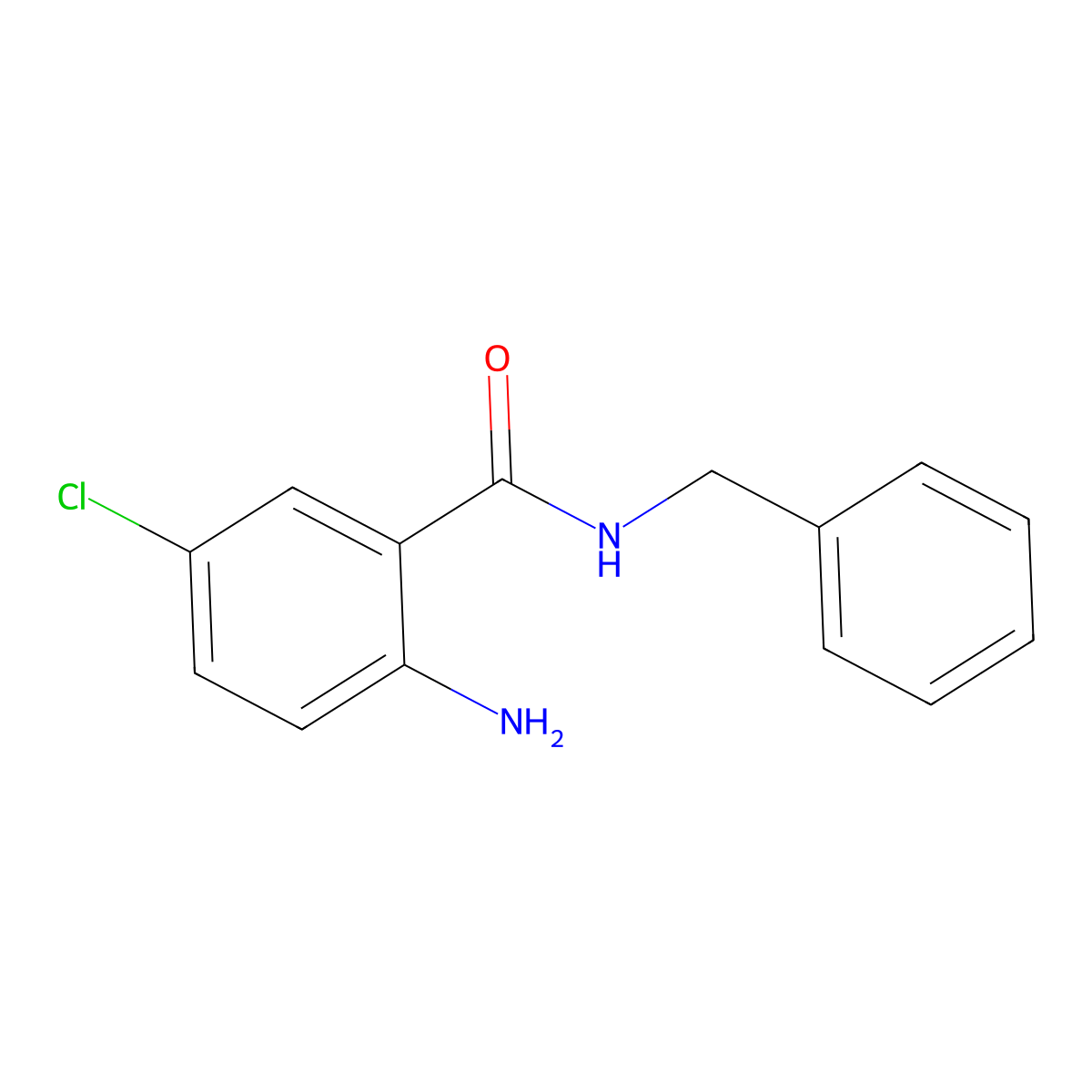 2-amino-N-benzyl-5-chlorobenzamide molecular structure, CAS 54233-10-2