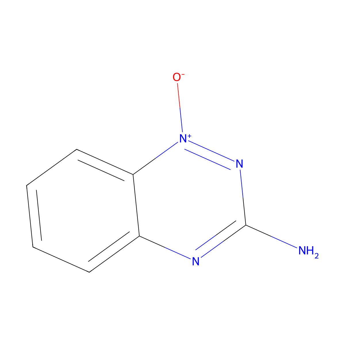 1,2,4-Benzotriazin-3-amine, 1-oxide molecular structure, CAS 5424-06-6