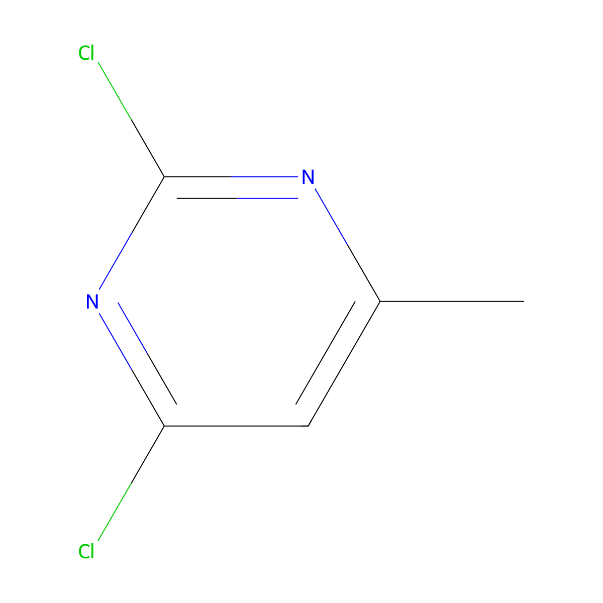 2,4-Dichloro-6-methylpyrimidine molecular structure, CAS 5424-21-5