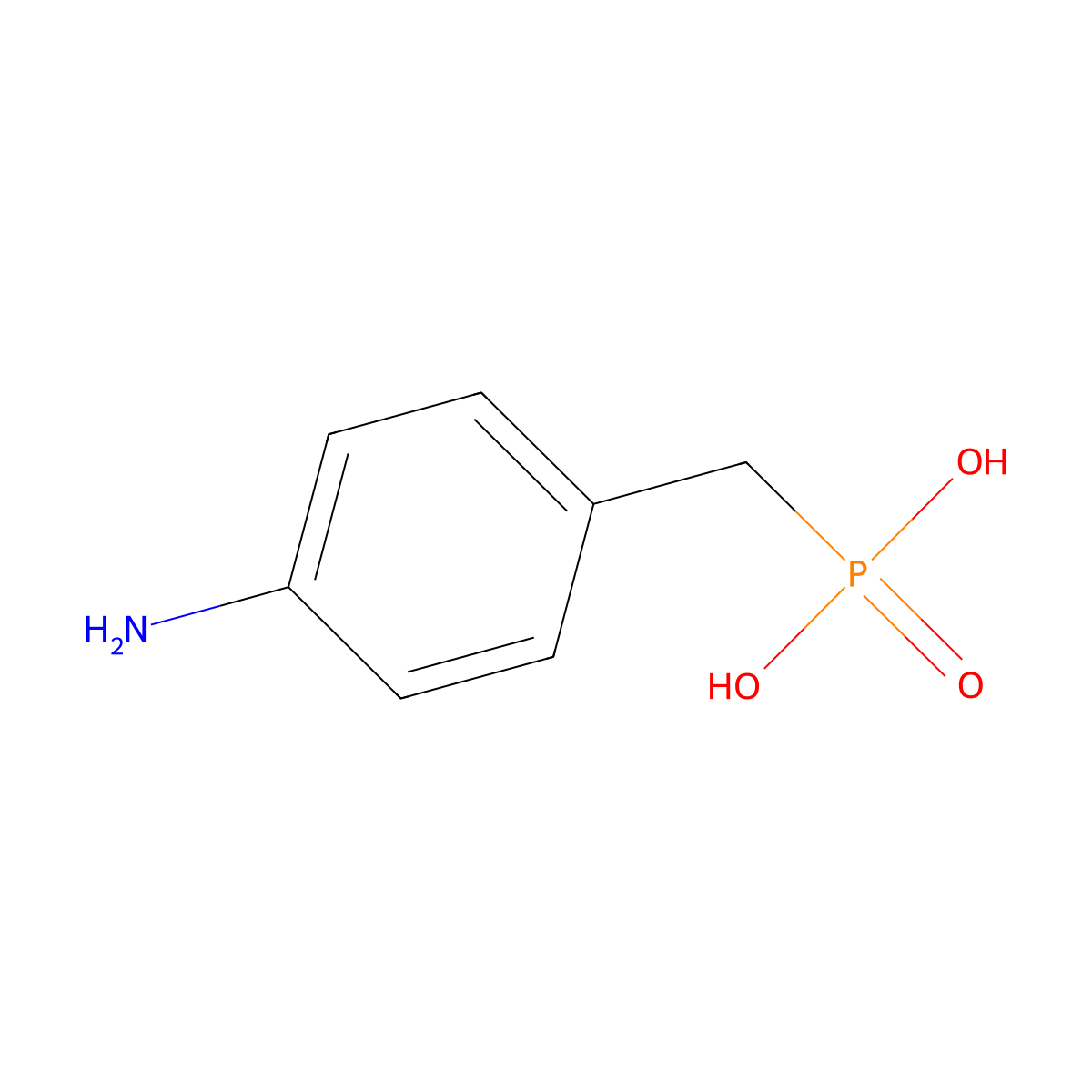 (4-Aminobenzyl)phosphonic Acid molecular structure, CAS 5424-27-1