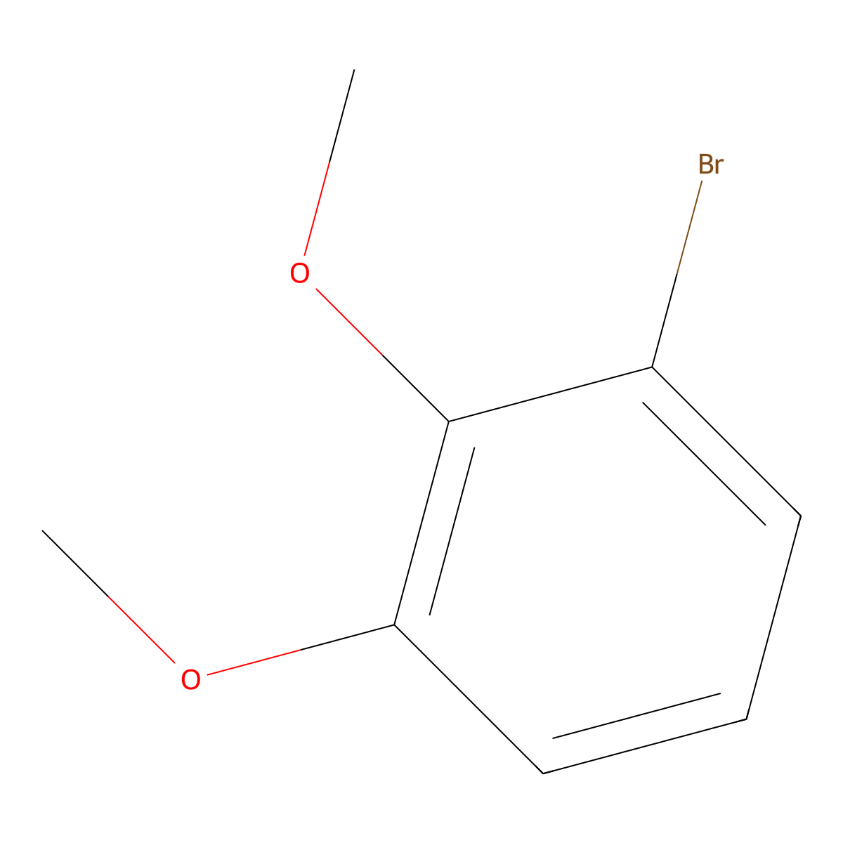 1-Bromo-2,3-dimethoxybenzene molecular structure, CAS 5424-43-1
