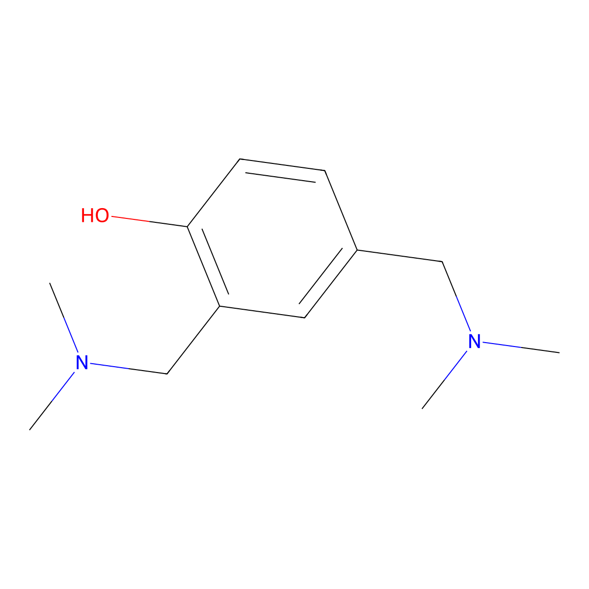 2,4-Bis((dimethylamino)methyl)phenol molecular structure, CAS 5424-54-4