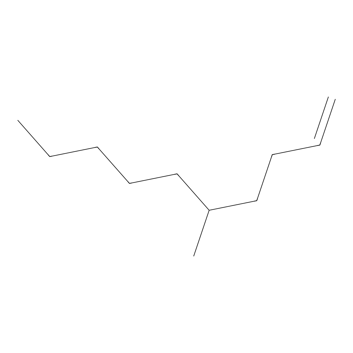 5-Methyldec-1-ene molecular structure, CAS 54244-79-0
