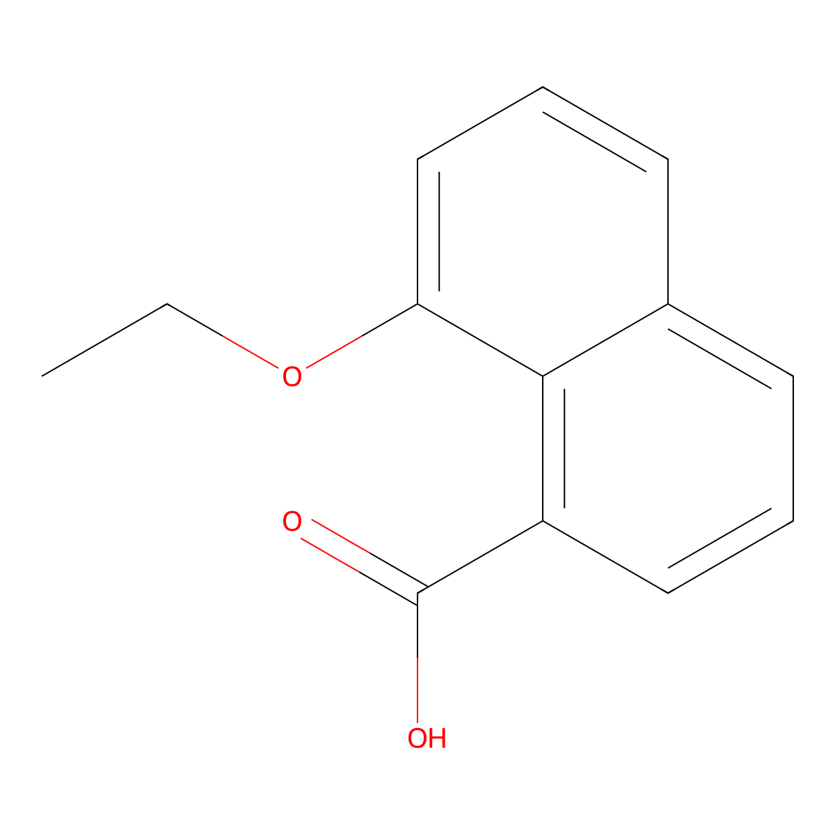 8-Ethoxynaphthalene-1-carboxylic acid molecular structure, CAS 54245-15-7