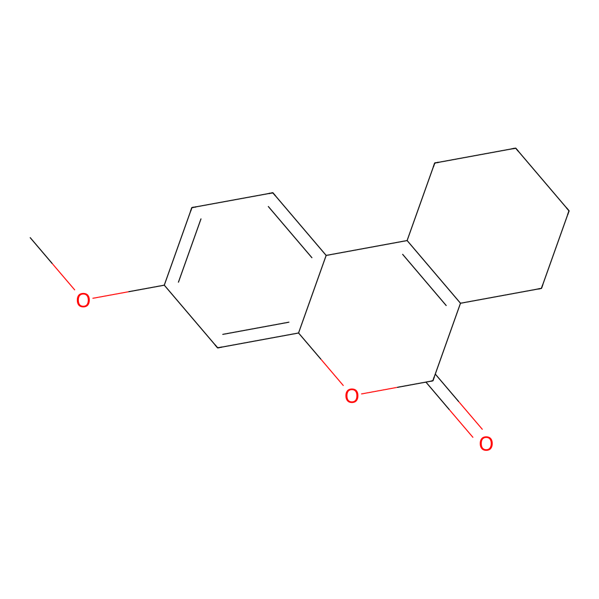 3-Methoxy-7,8,9,10-tetrahydrobenzo[c]chromen-6-one molecular structure, CAS 54245-26-0