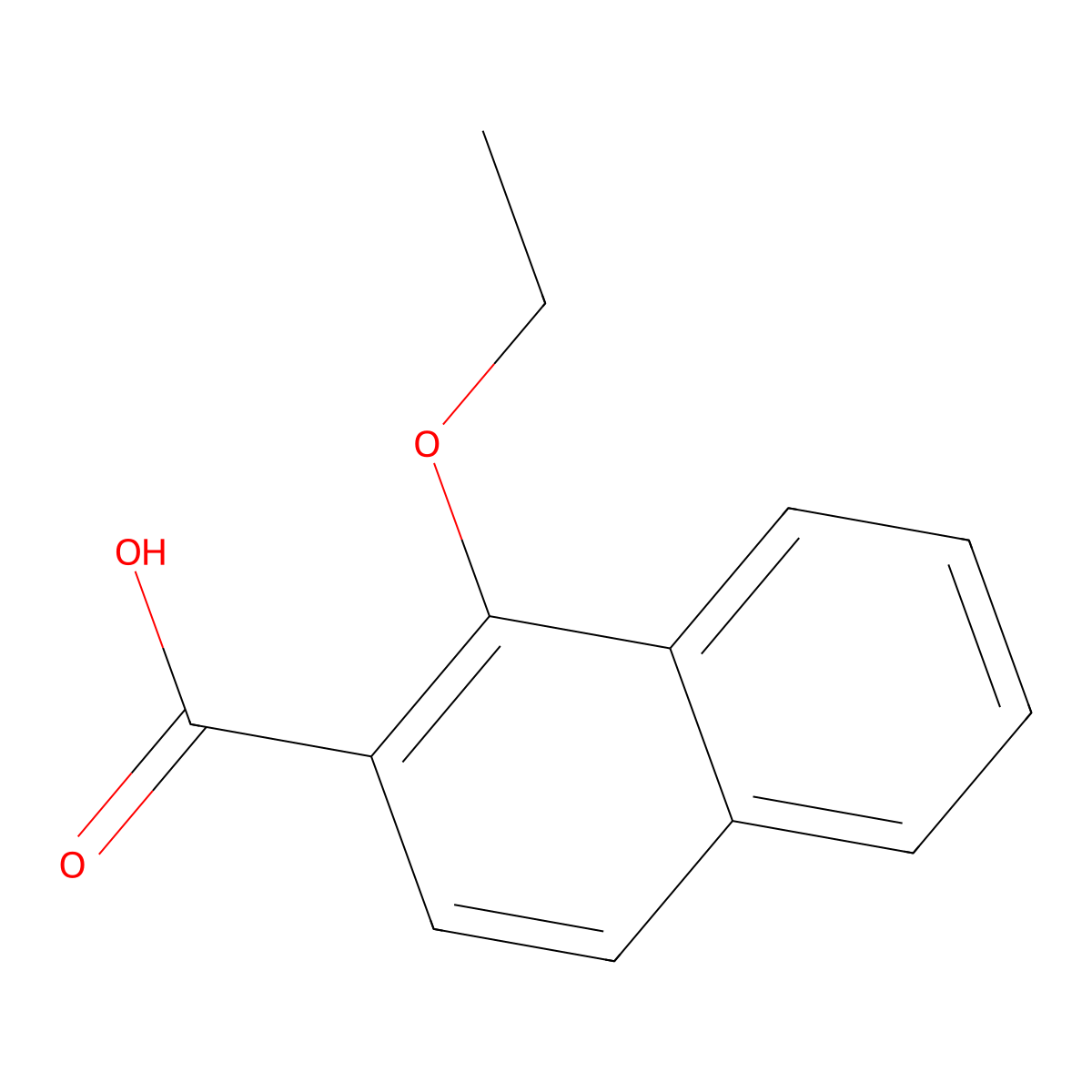 1-Ethoxynaphthalene-2-carboxylic acid molecular structure, CAS 54245-30-6