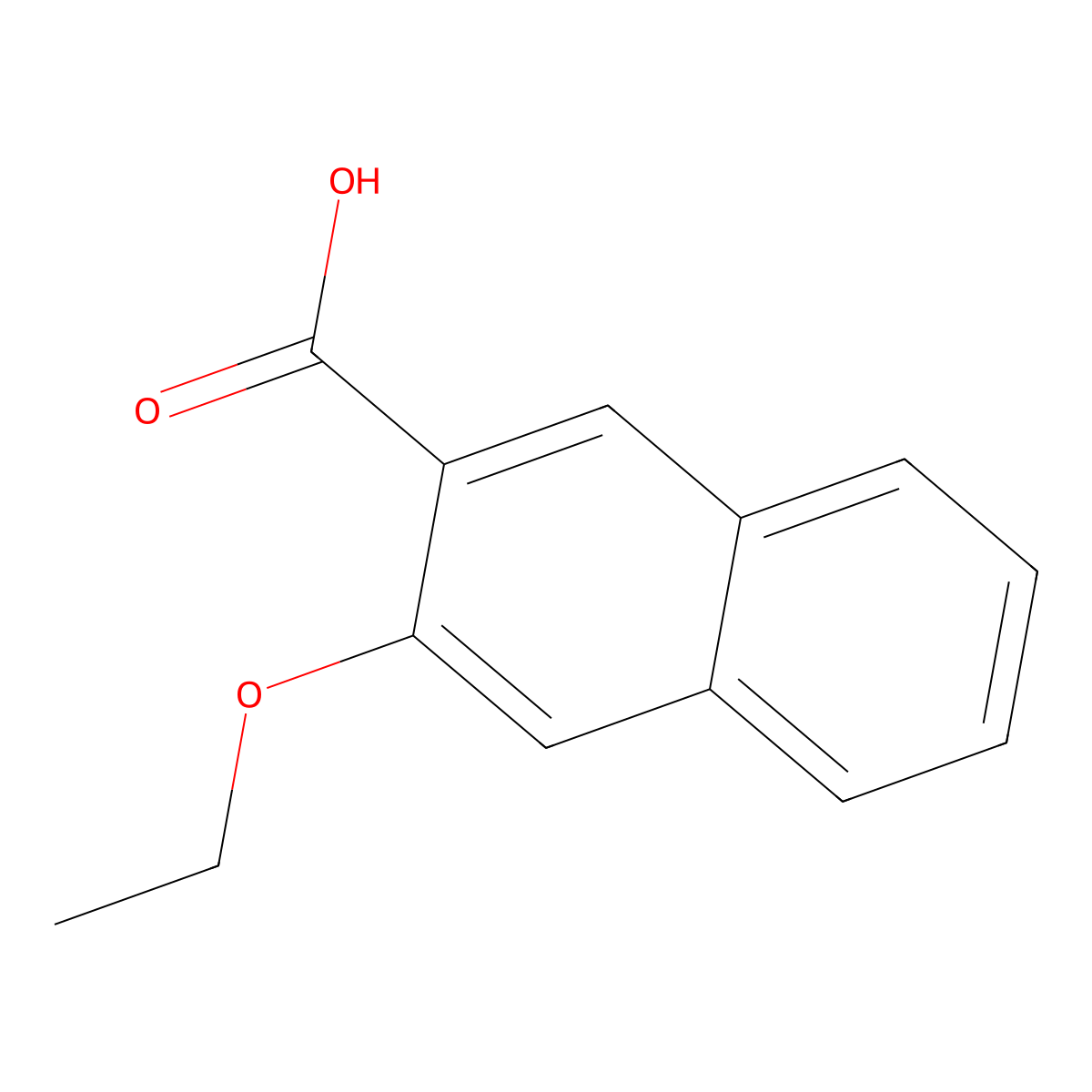 3-Ethoxy-2-naphthoic acid molecular structure, CAS 54245-36-2