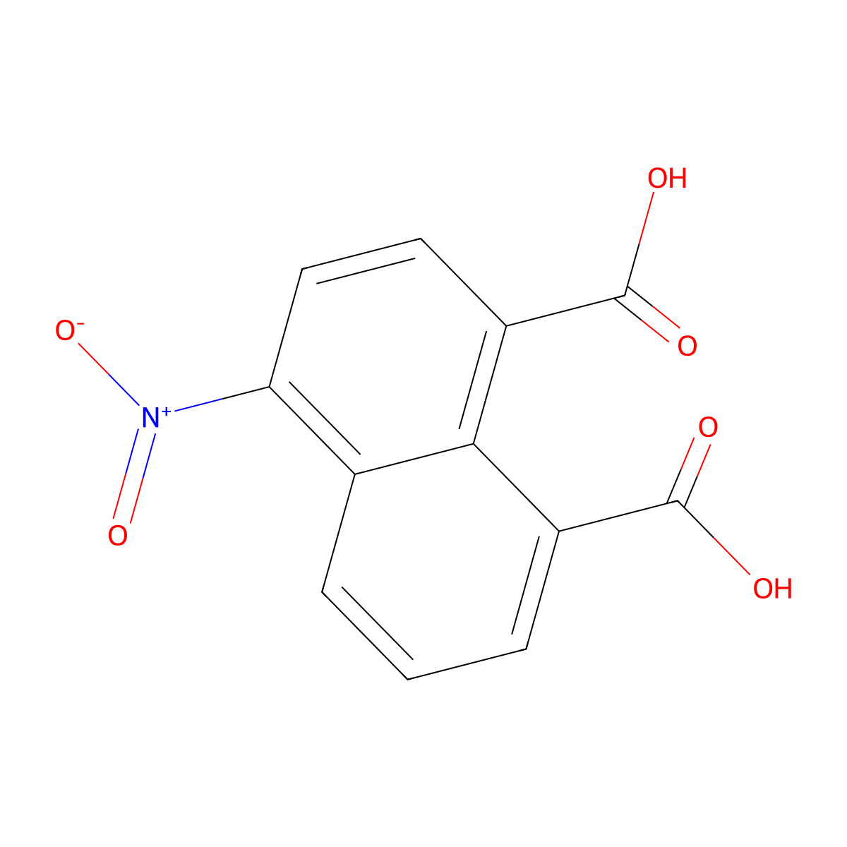 4-Nitronaphthalene-1,8-dicarboxylic acid molecular structure, CAS 5425-83-2