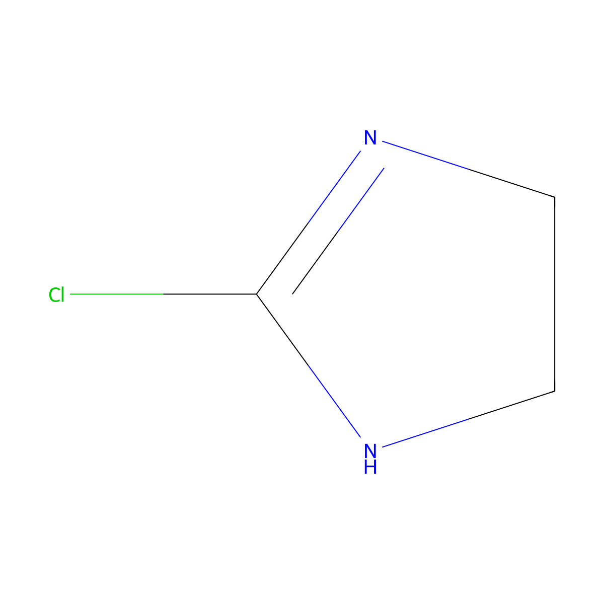 2-Chloro-4,5-dihydroimidazole molecular structure, CAS 54255-11-7