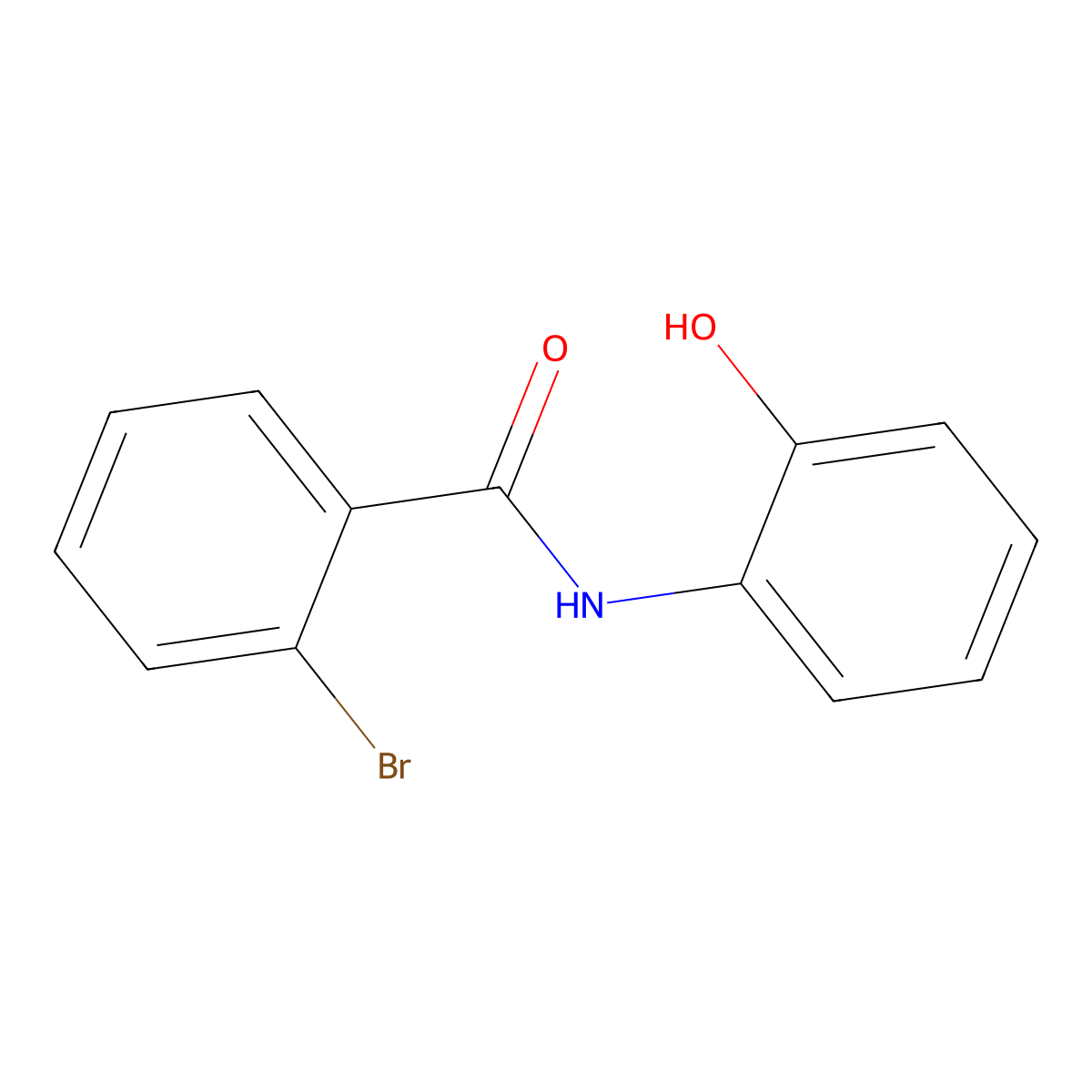 2-bromo-N-(2-hydroxyphenyl)benzamide molecular structure, CAS 54255-52-6