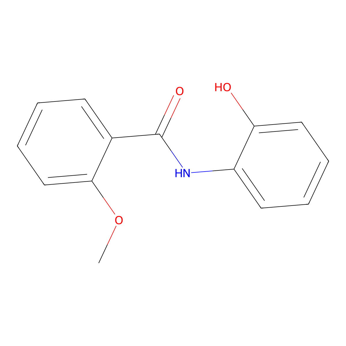N-(2-hydroxyphenyl)-2-methoxybenzamide molecular structure, CAS 54255-65-1