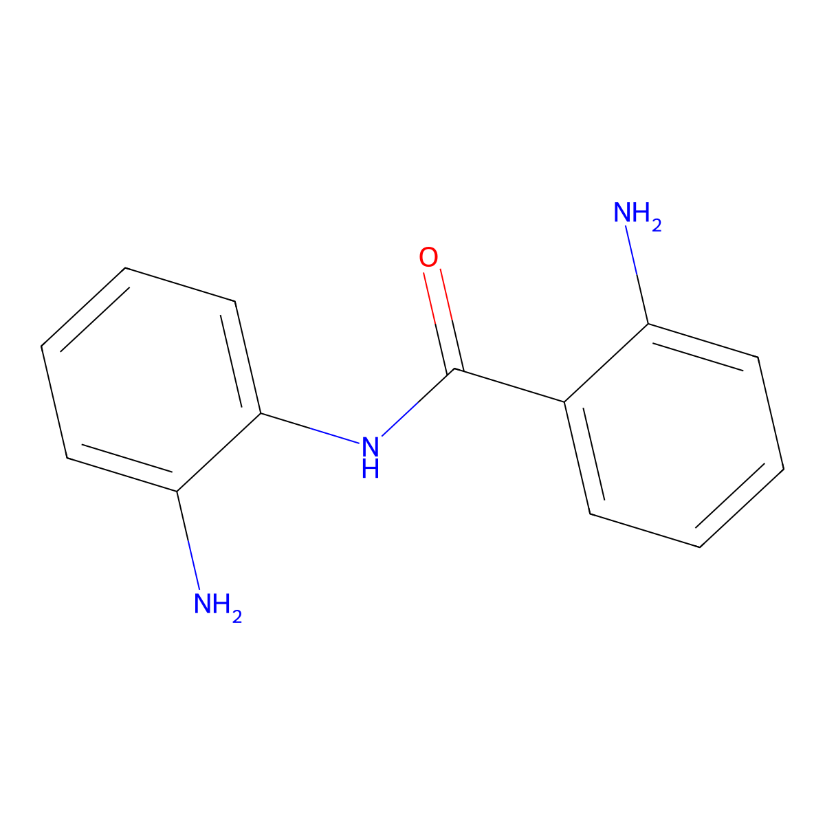 2-amino-N-(2-aminophenyl)benzamide molecular structure, CAS 54255-86-6