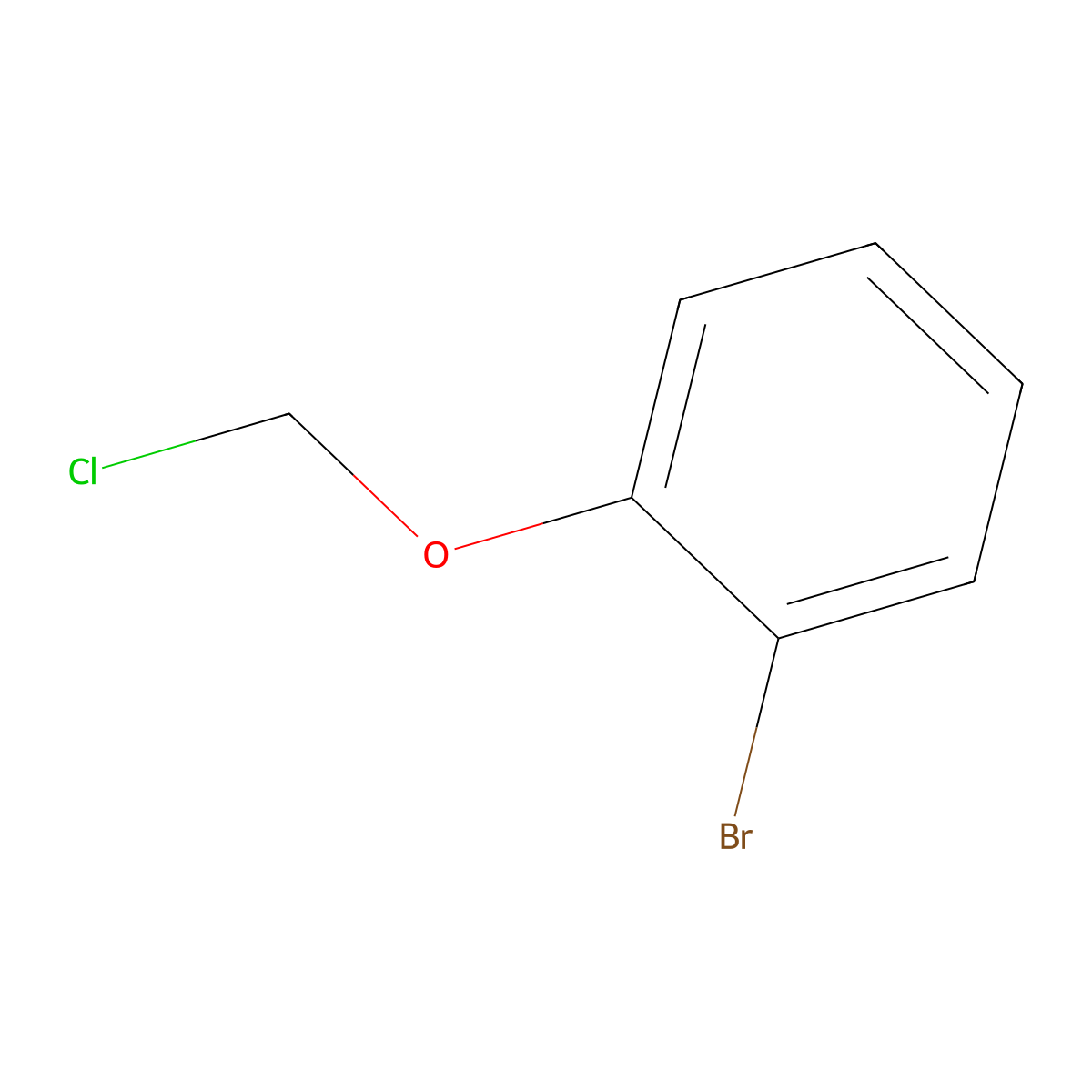 1-Bromo-2-(chloromethoxy)benzene molecular structure, CAS 54257-94-2