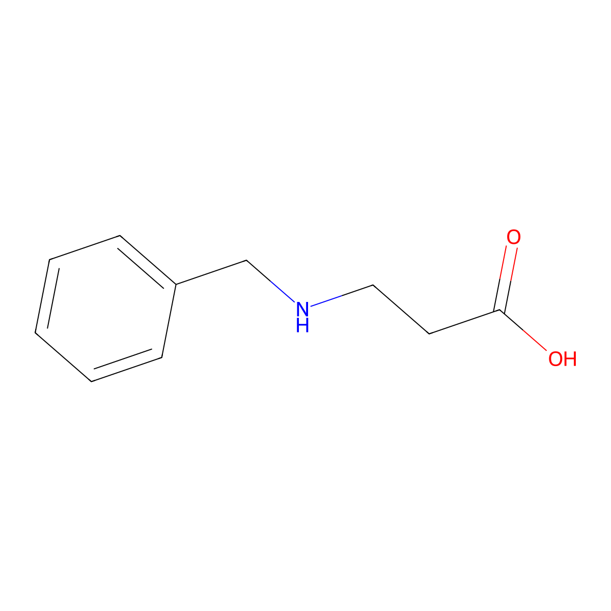 N-Benzyl-beta-alanine molecular structure, CAS 5426-62-0