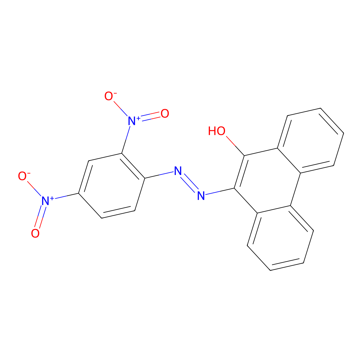 10-[(2,4-Dinitrophenyl)diazenyl]phenanthren-9-ol molecular structure, CAS 54261-71-1