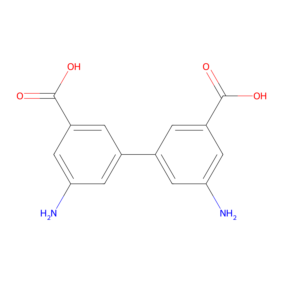 3-Amino-5-(3-amino-5-carboxyphenyl)benzoicacid molecular structure, CAS 54262-81-6