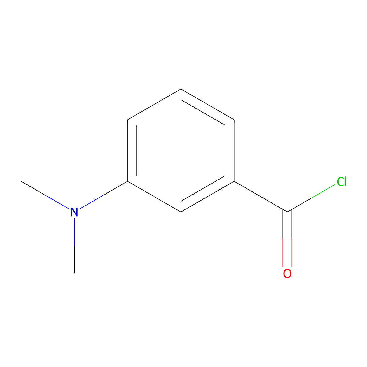 3-Dimethylaminobenzoyl chloride molecular structure, CAS 54263-82-0