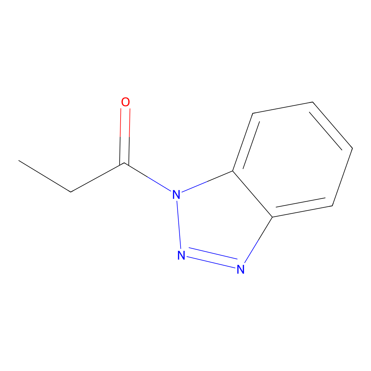 1-(1H-1,2,3-Benzotriazol-1-yl)propan-1-one molecular structure, CAS 54264-50-5