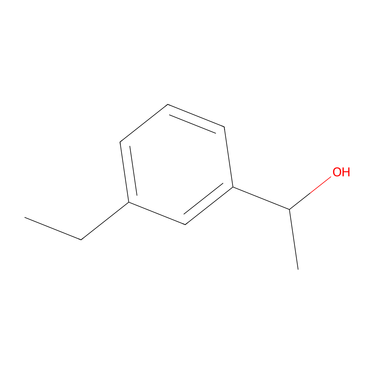 1-(3-Ethylphenyl)ethanol molecular structure, CAS 54264-96-9